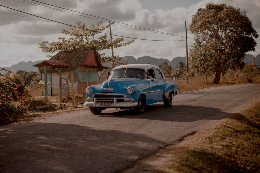 Wyspa Kuba i stare auta