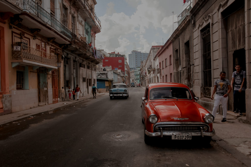 Wyspa Kuba i stare auta