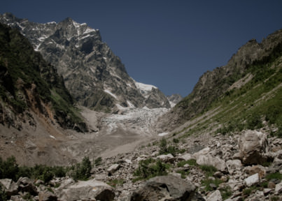 Szchara, trekking, lodowce w Gruzji