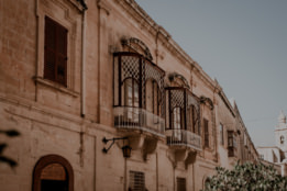 Zabytkowe balkony w Mdinie, Malta